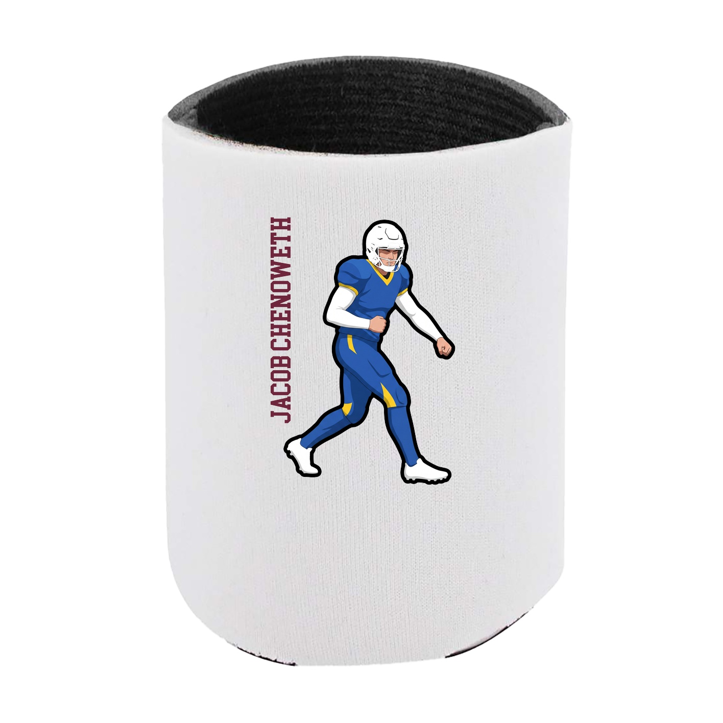 Can Holder — Name Vertical in White
