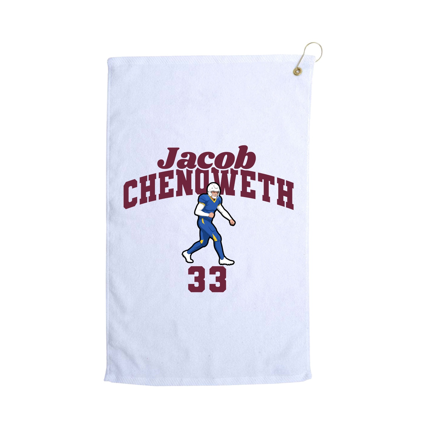 Golf Towel — Signature Arch in White
