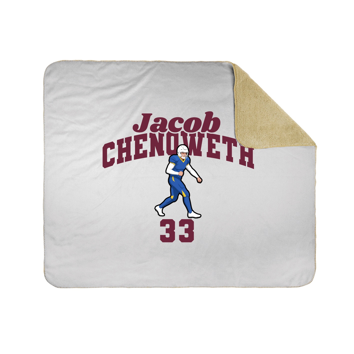 Throw Blanket — Signature Arch in White