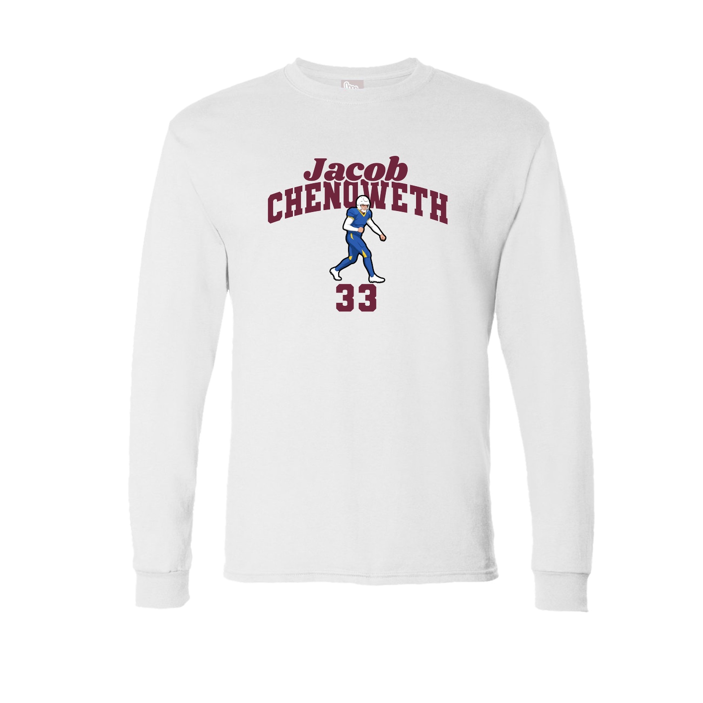 Long Sleeve Tee — Signature Arch in White