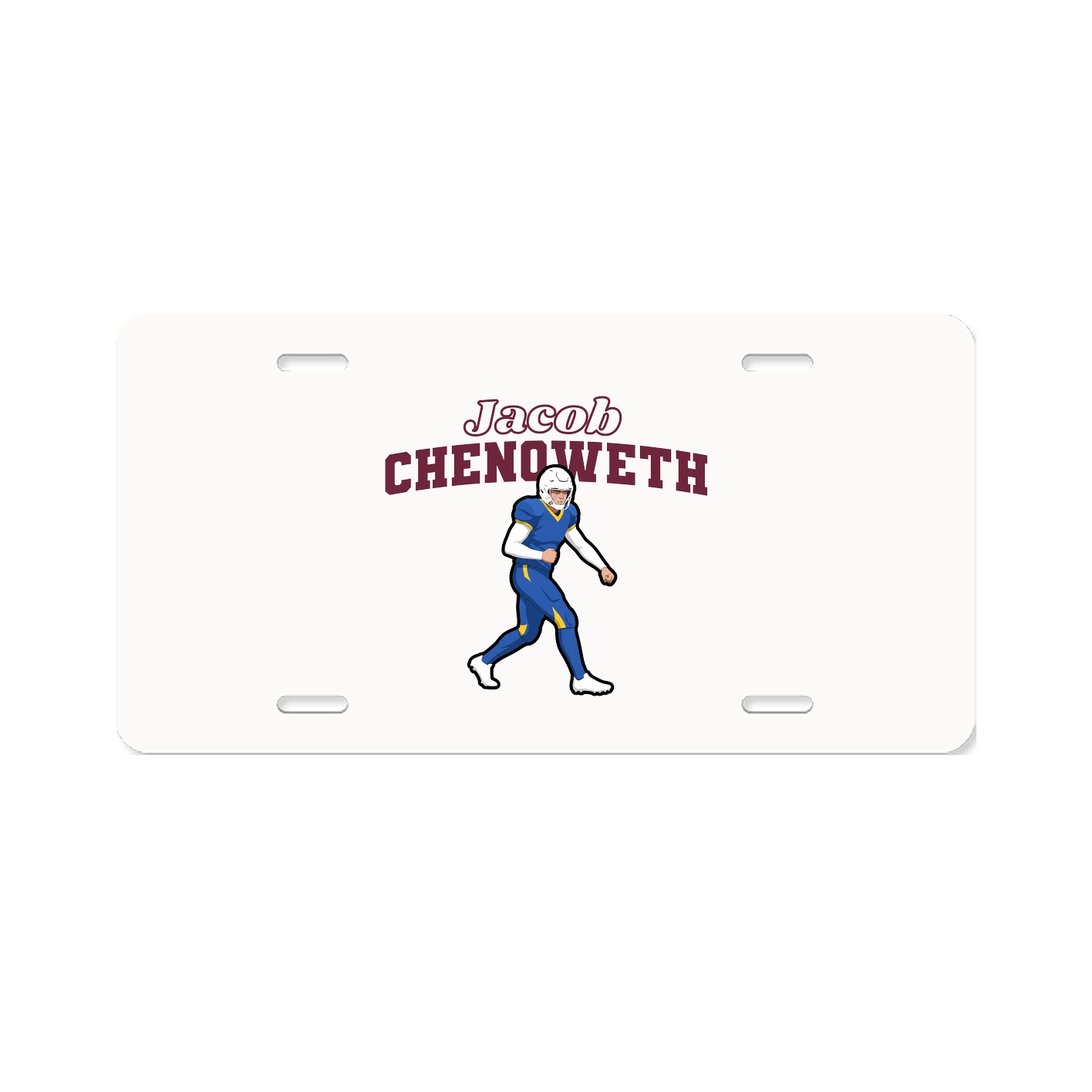License Plate — Name Arch in Classic