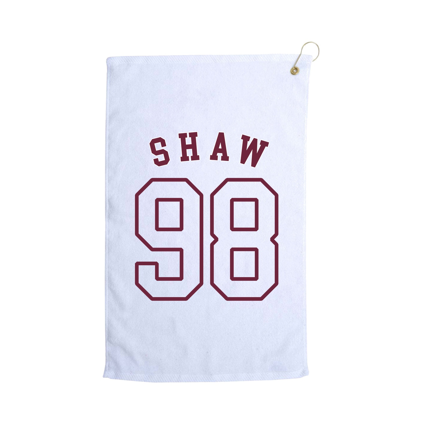 Golf Towel — Shirsey Arch in White