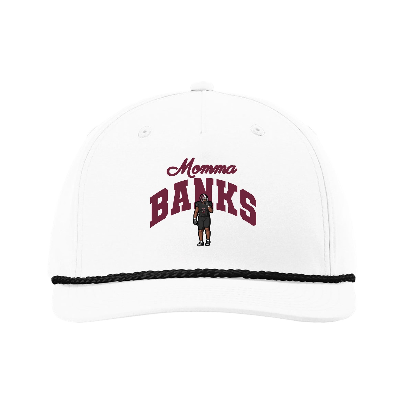 Five-Panel Classic Rope Cap — Mothers Day Arch in White