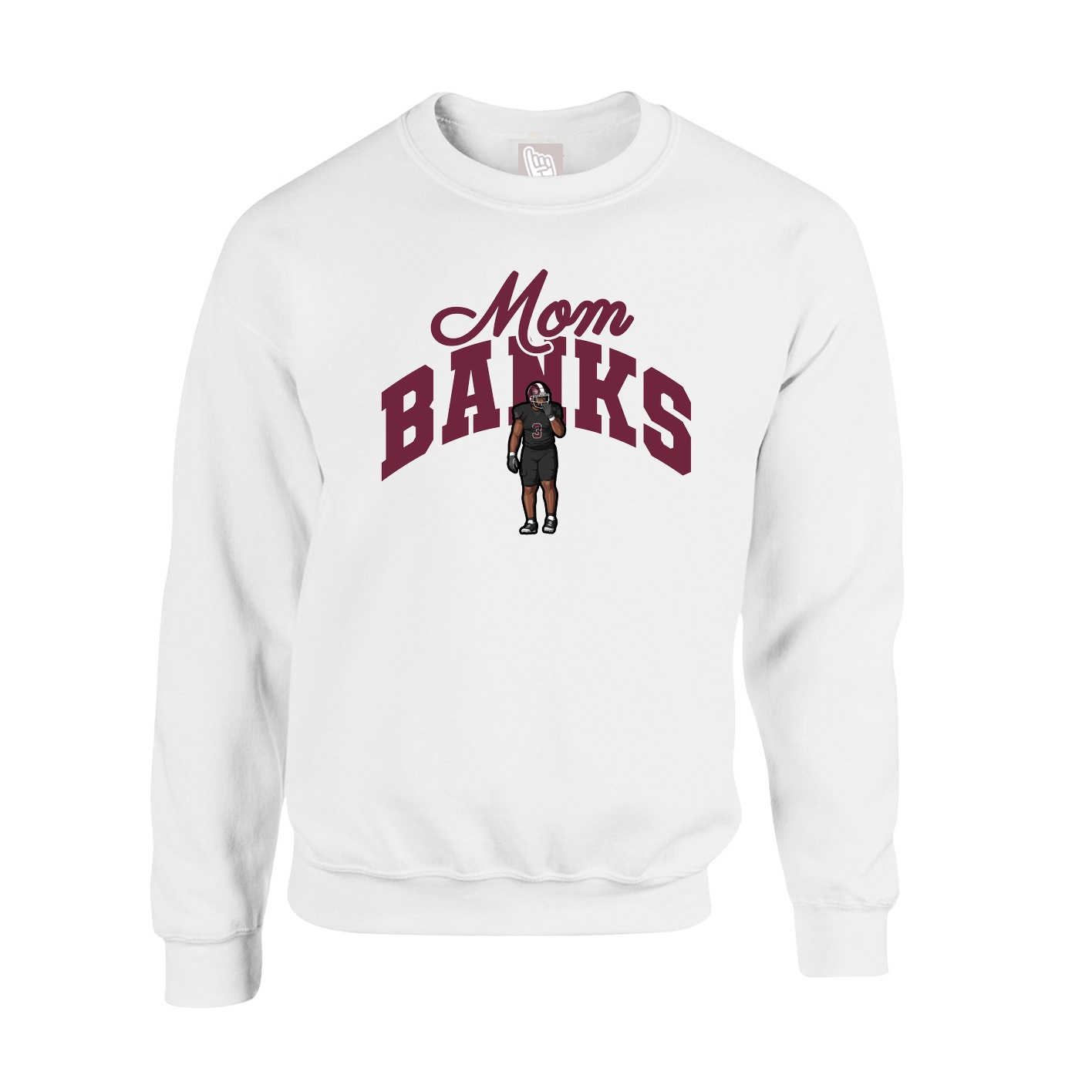 Fleece Crew — Mothers Day Arch in White