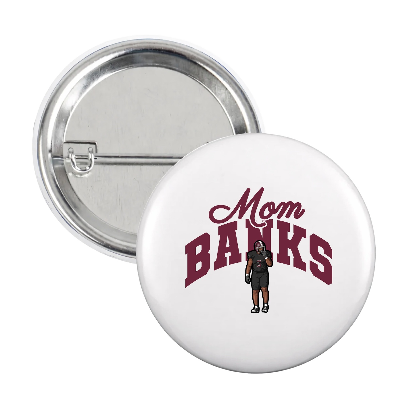 Game Day Button — Mothers Day Arch in White