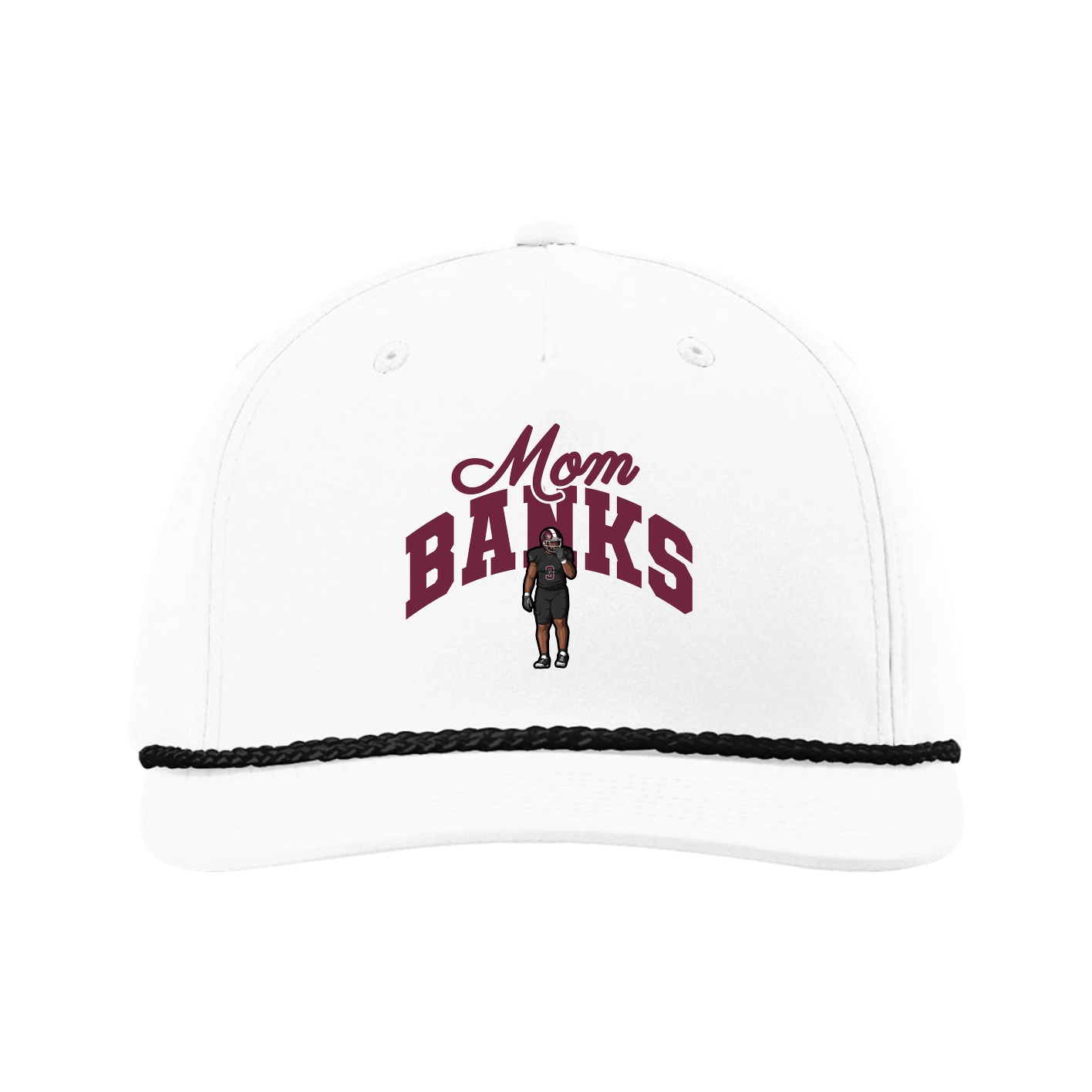 Five-Panel Classic Rope Cap — Mothers Day Arch in White