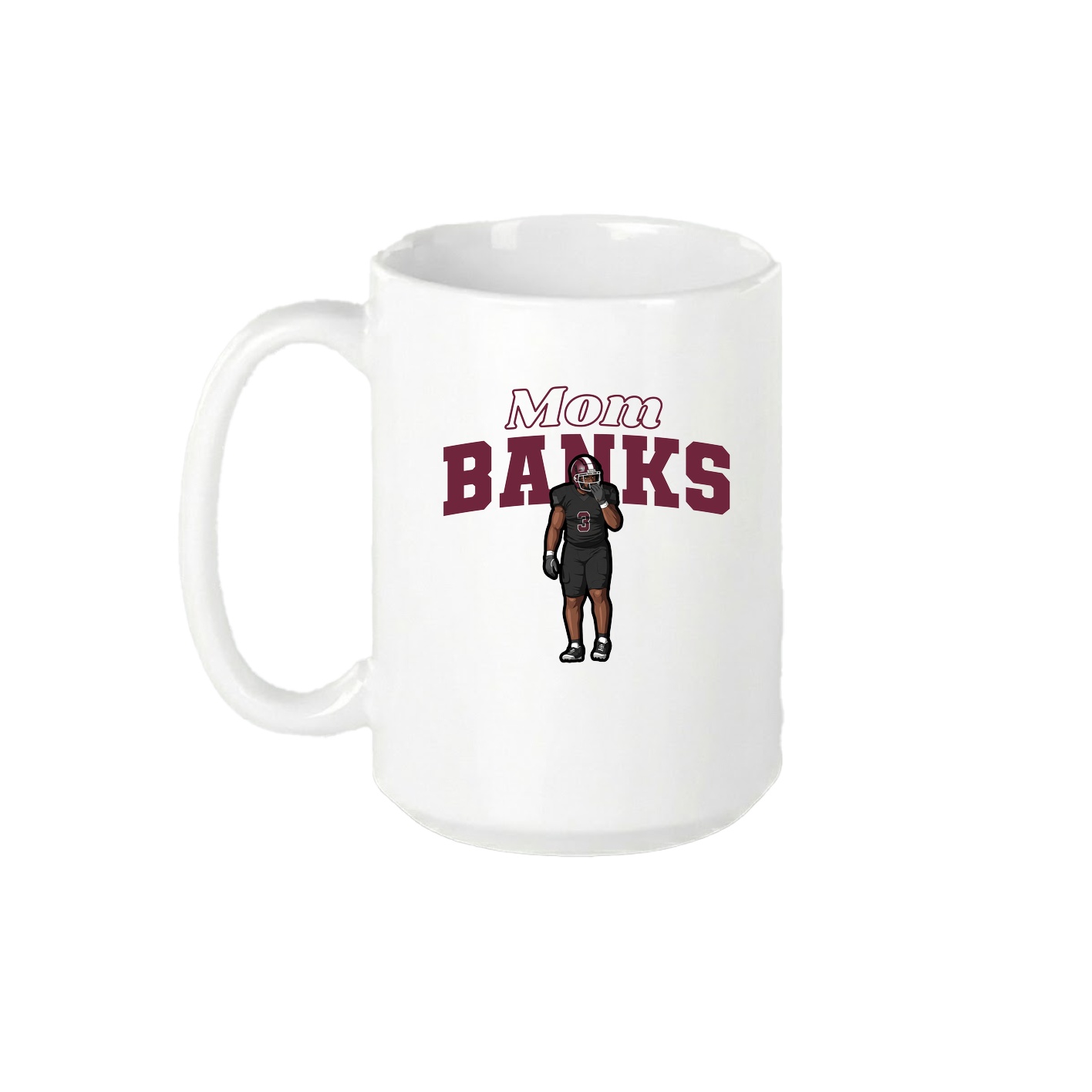 15oz Coffee Mug — Mothers Day Block in White