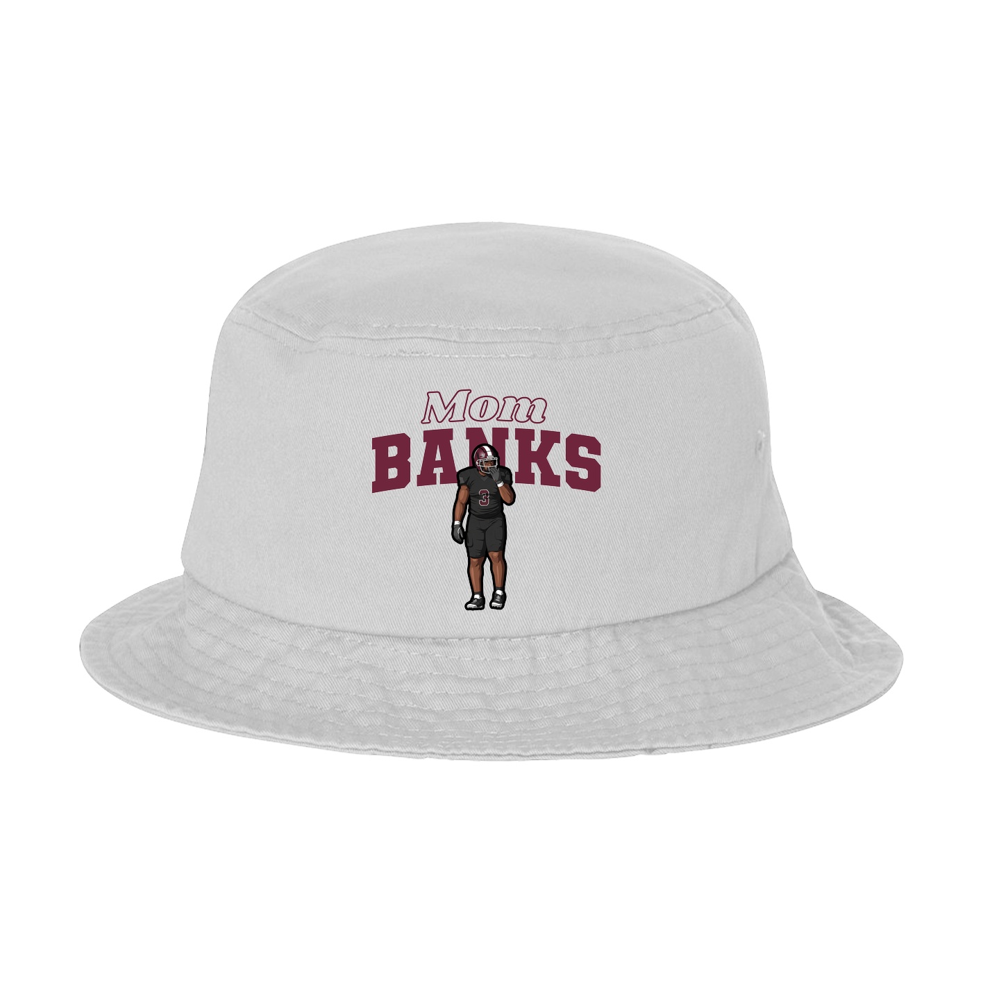Bucket Cap — Mothers Day Block in White