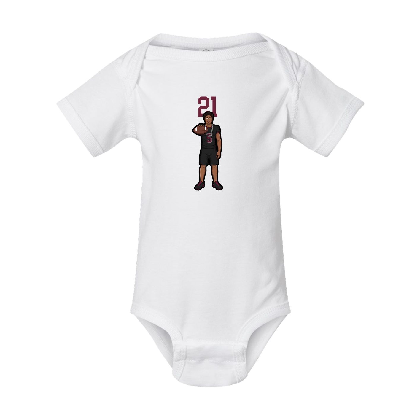 Baby Onesie — Number Top in White