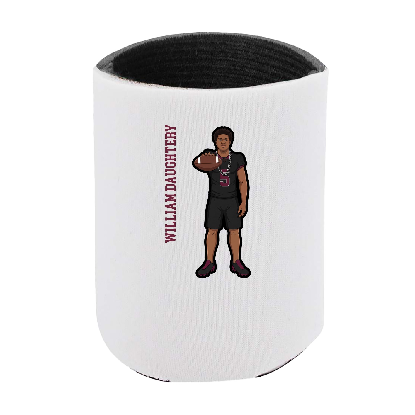 Can Holder — Name Vertical in White