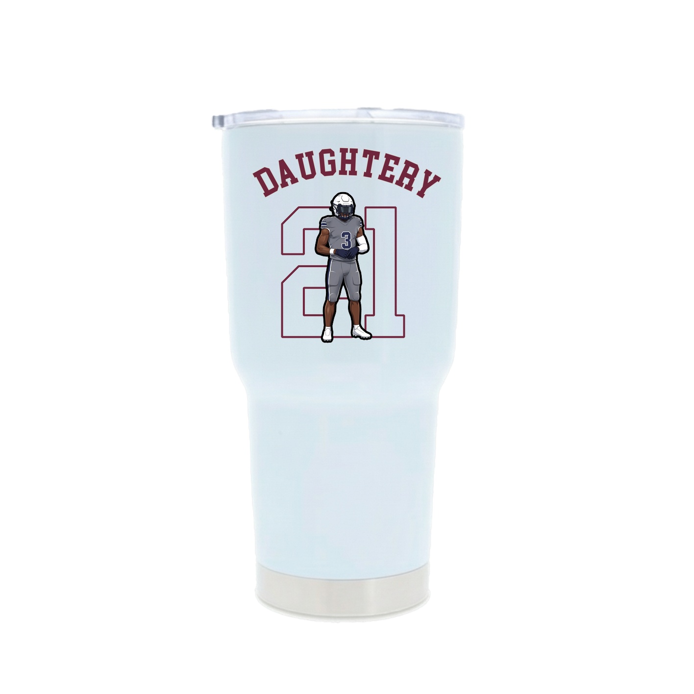 30oz Stainless Steel Tumbler — Shirsey Arch in White