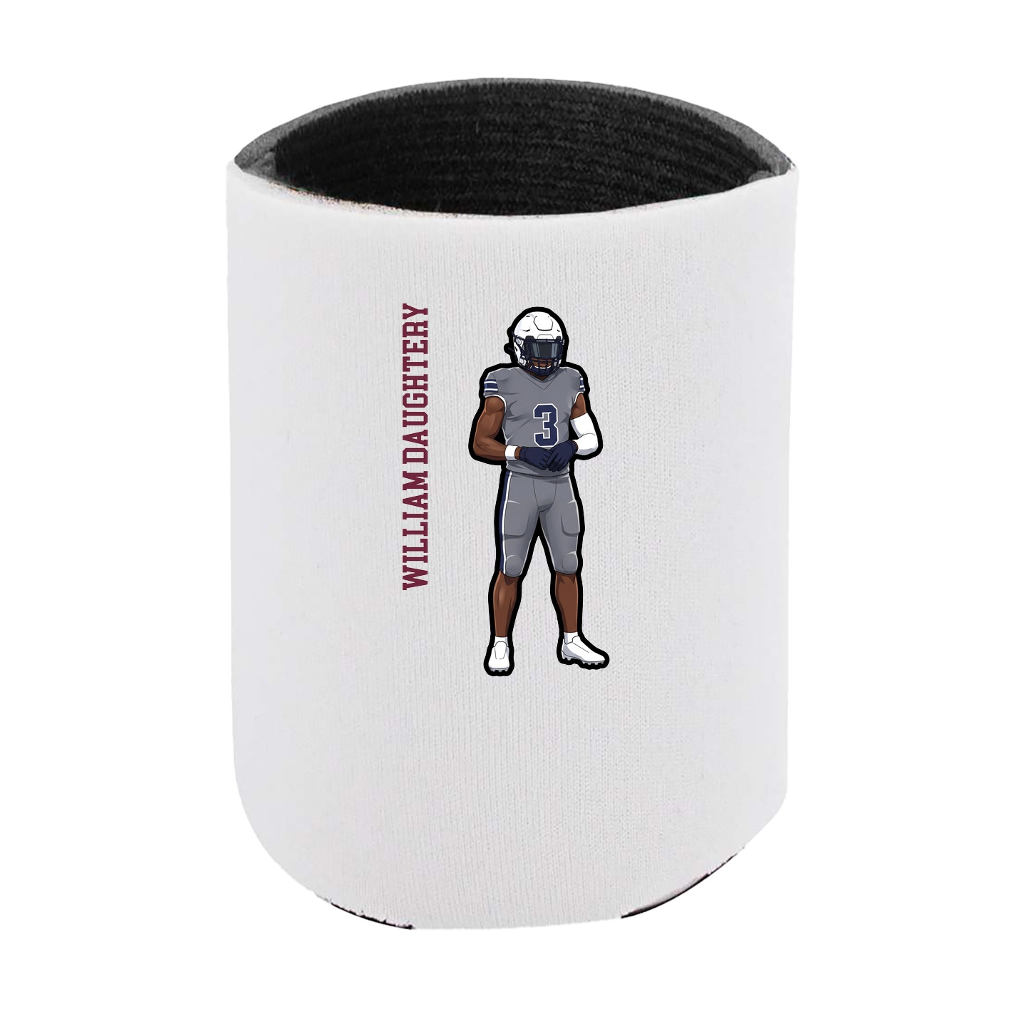 Can Holder — Name Vertical in White