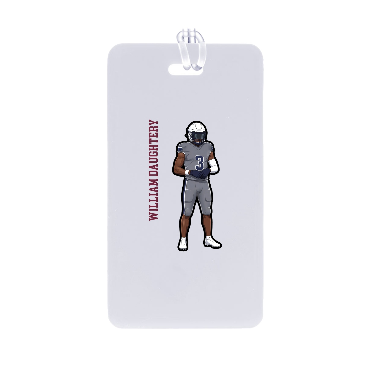 Bag Tag — Name Vertical in Classic