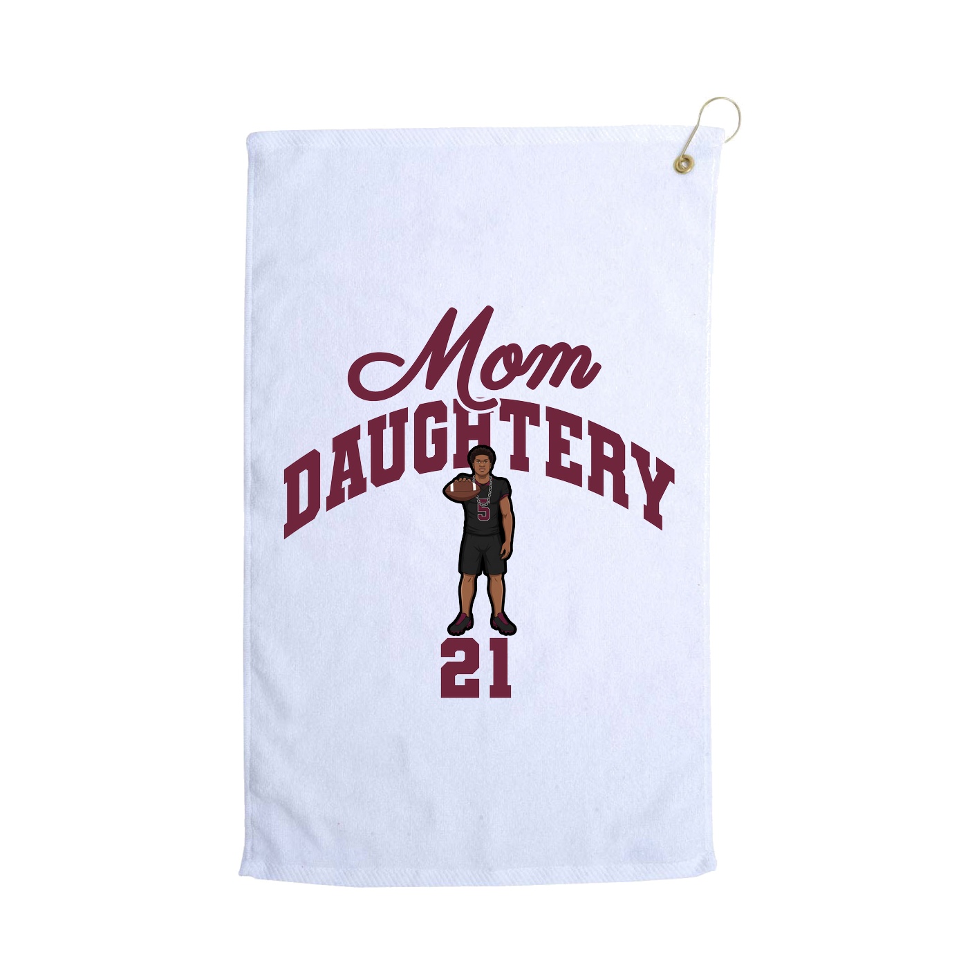 Golf Towel — Mothers Day Arch in White