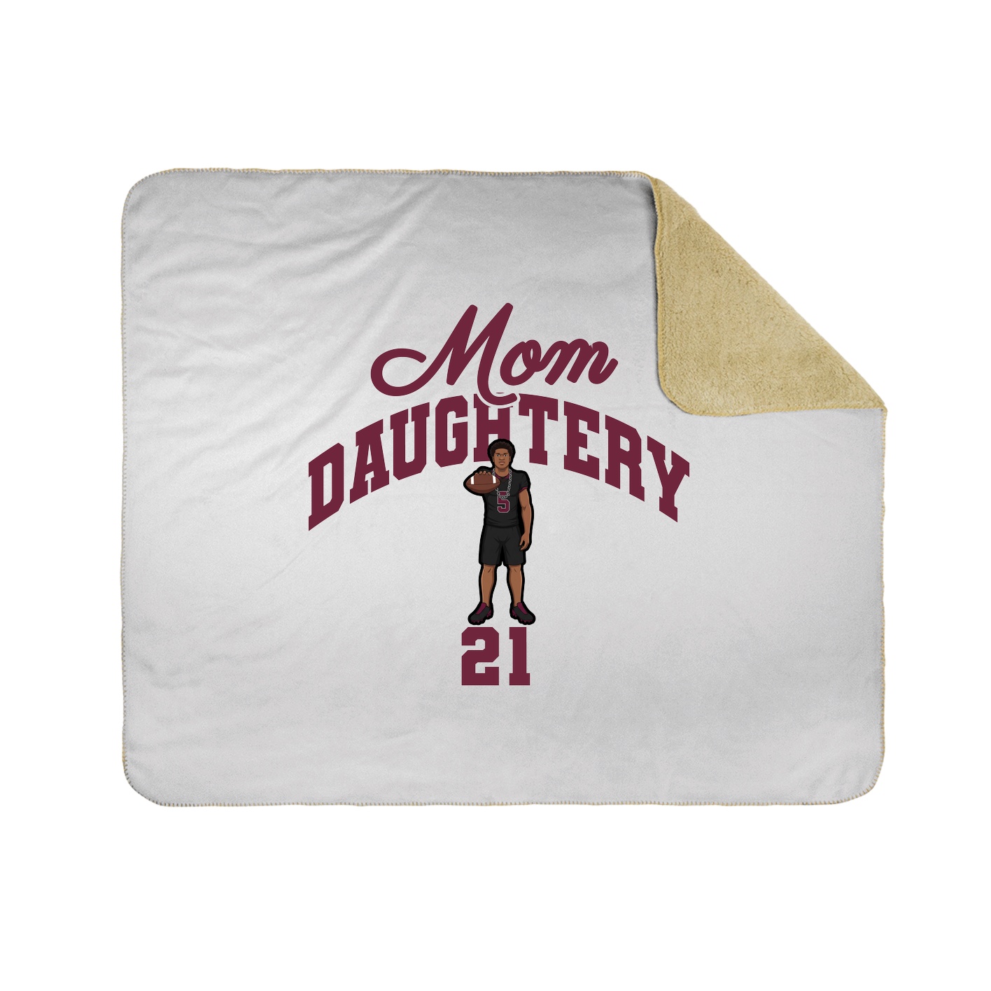 Throw Blanket — Mothers Day Arch in White