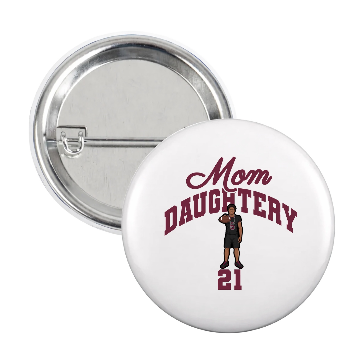 Game Day Button — Mothers Day Arch in White