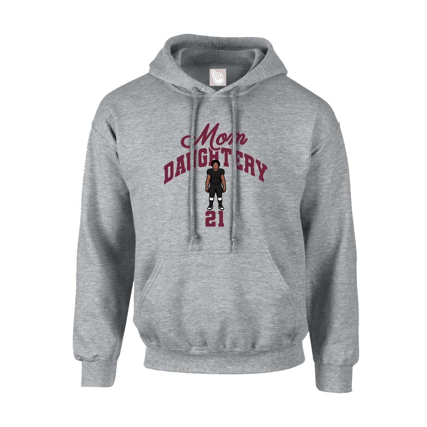 Youth Hoodie — Mothers Day Arch in Grey
