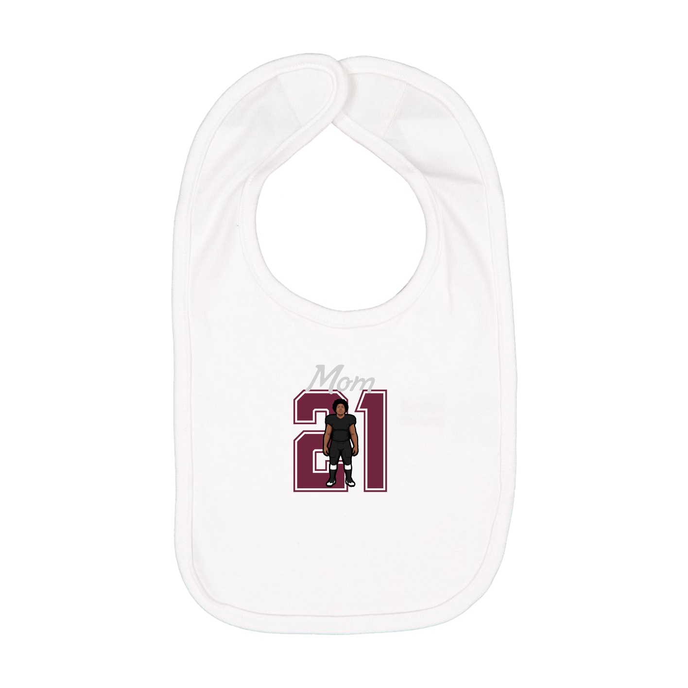 Infant Bib — Mothers Day Shirsey in White