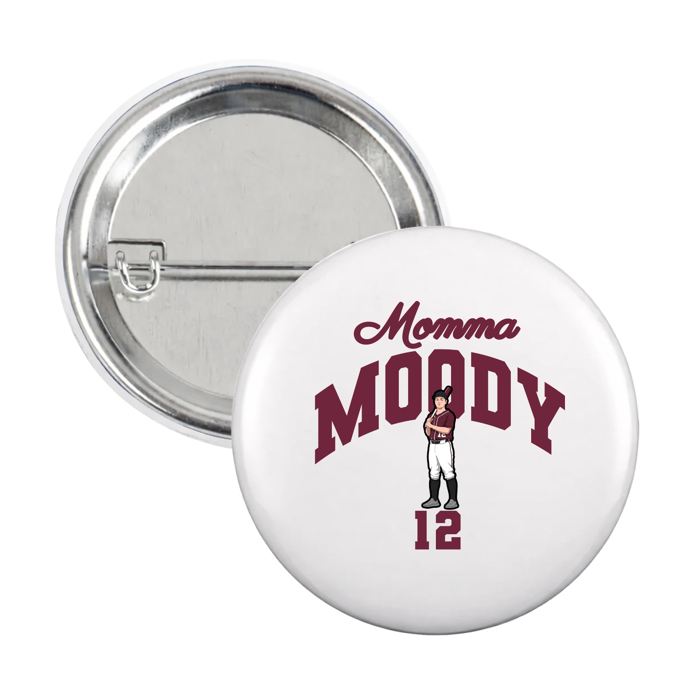Game Day Button — Mothers Day Arch in White