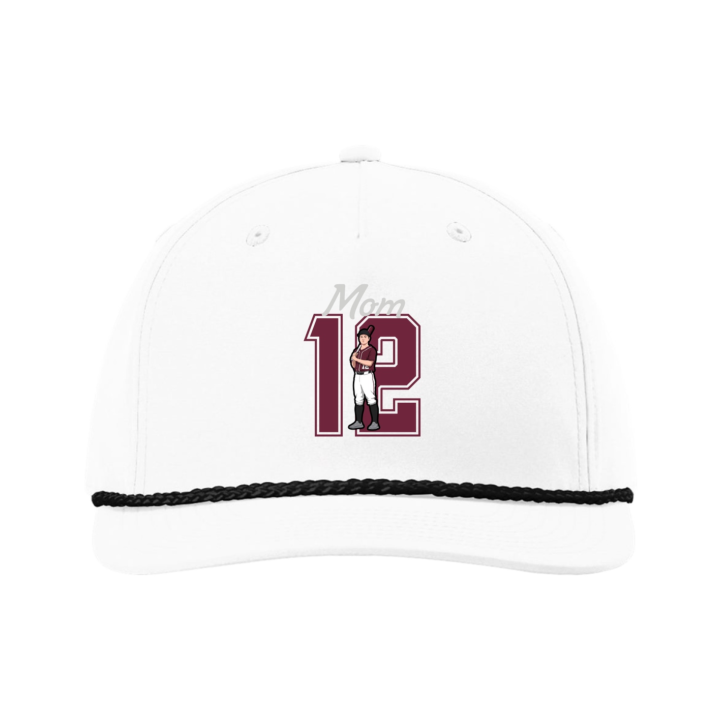 Five-Panel Classic Rope Cap — Mothers Day Shirsey in White
