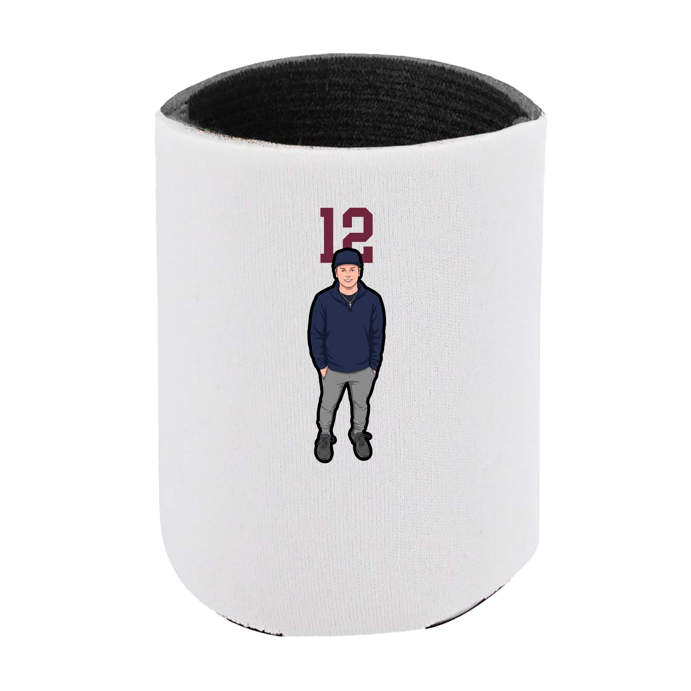 Can Holder — Number Top in White