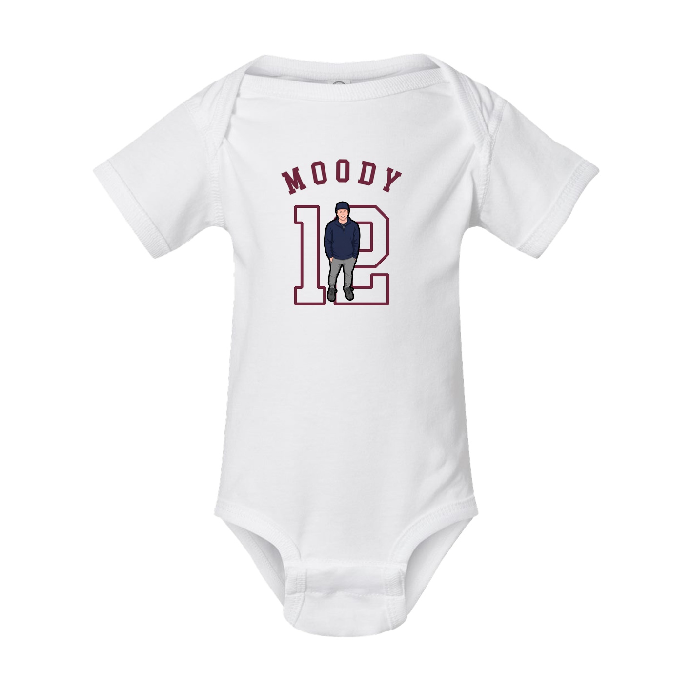 Baby Onesie — Shirsey Arch in White