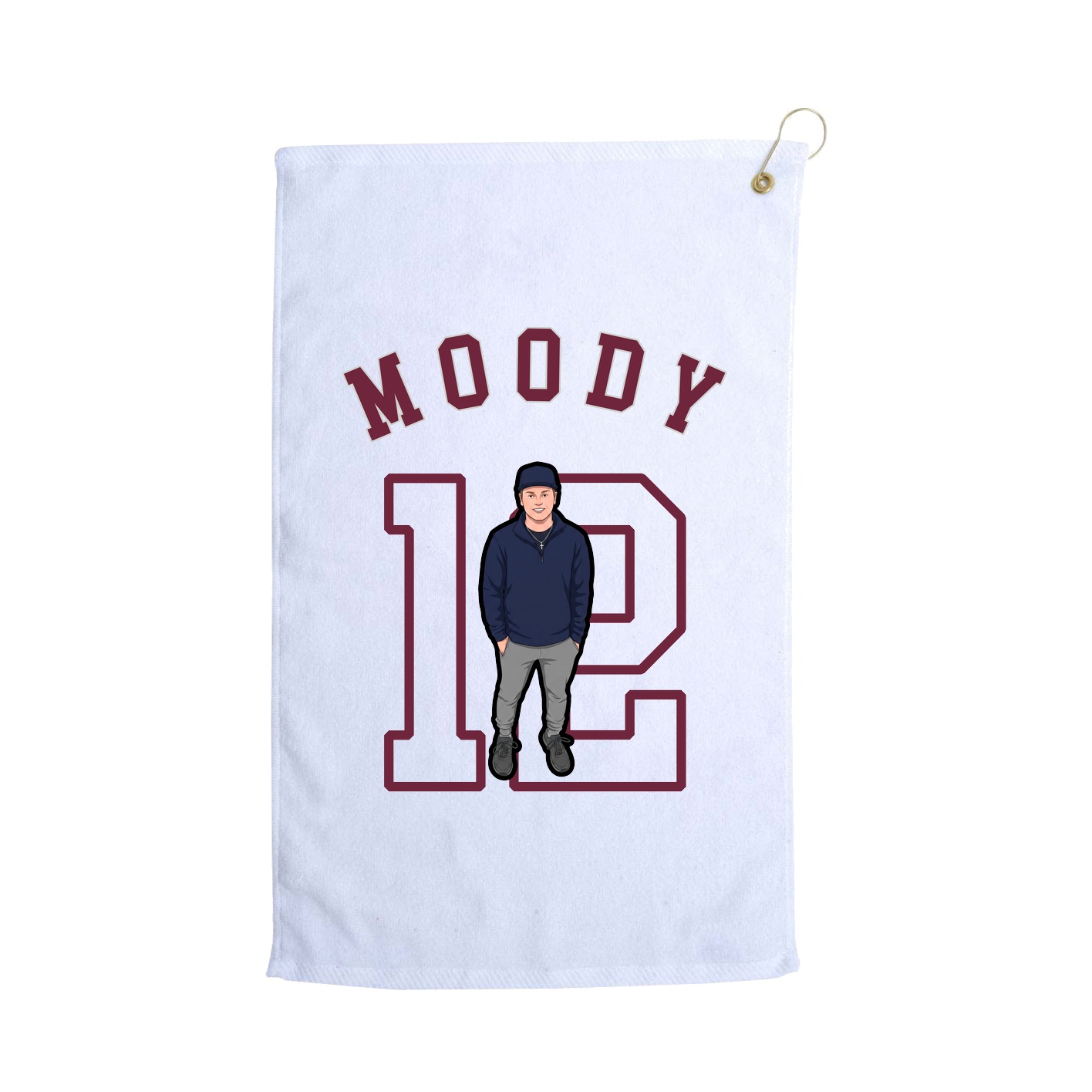 Golf Towel — Shirsey Arch in White