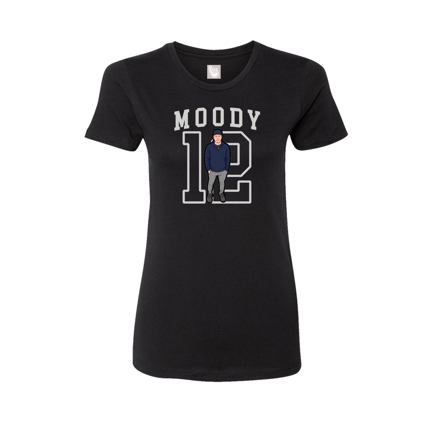 Fitted Women's Tee — Shirsey in Black