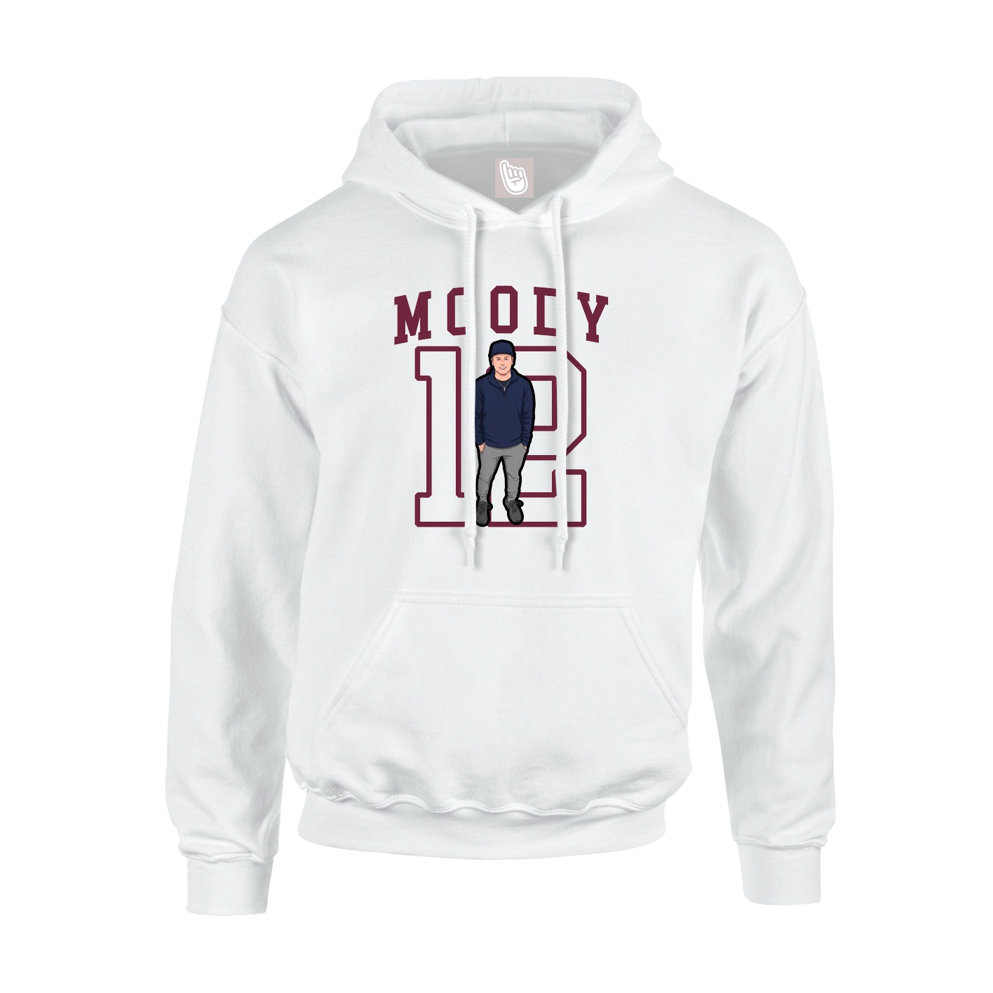Hoodie — Shirsey in White