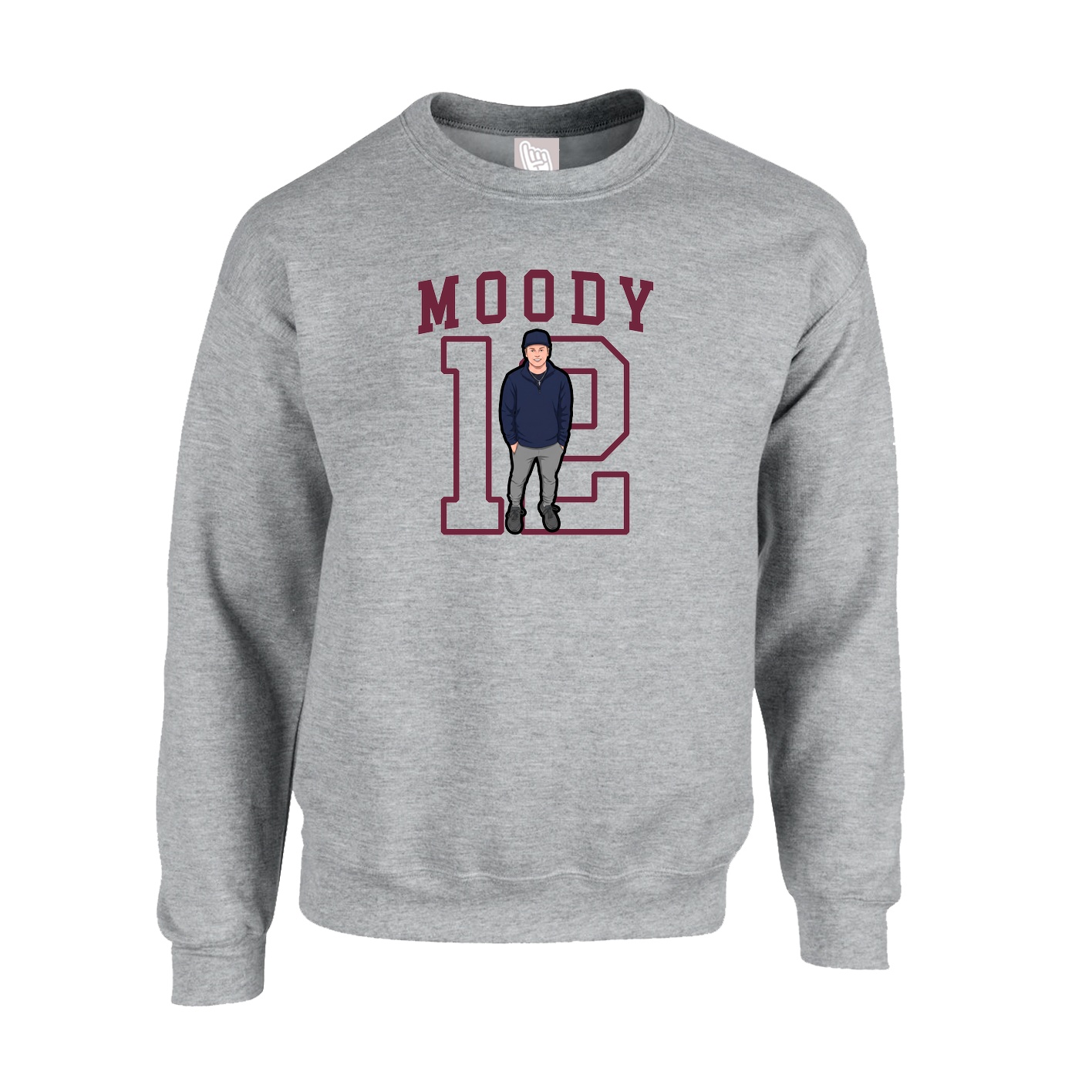 Fleece Crew — Shirsey in Grey