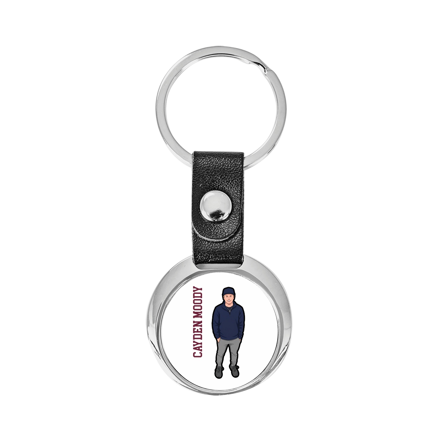 Key Chain — Name Vertical in Classic