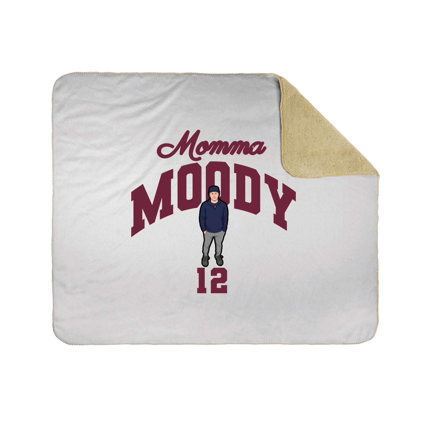 Throw Blanket — Mothers Day Arch in White