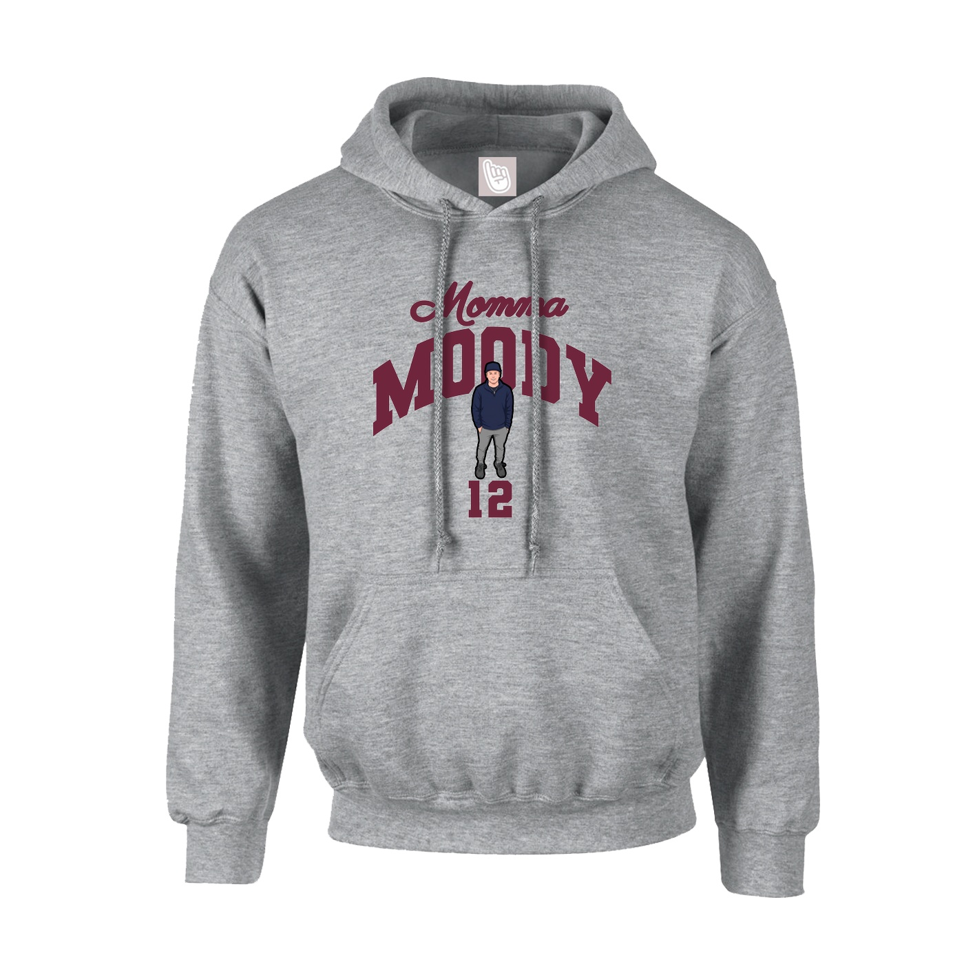 Hoodie — Mothers Day Arch in Grey