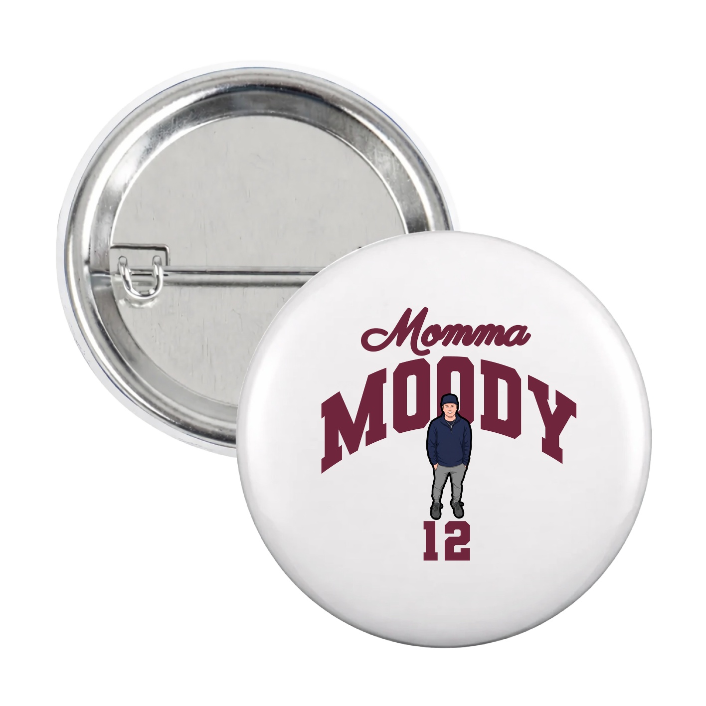 Game Day Button — Mothers Day Arch in White