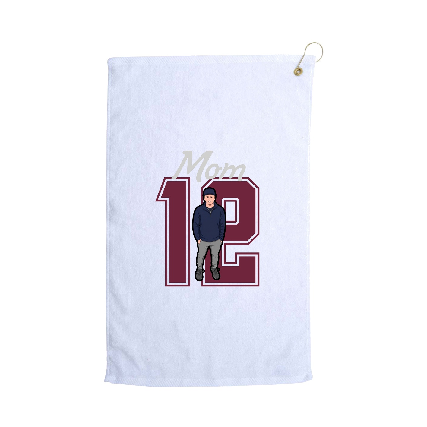 Golf Towel — Mothers Day Shirsey in White