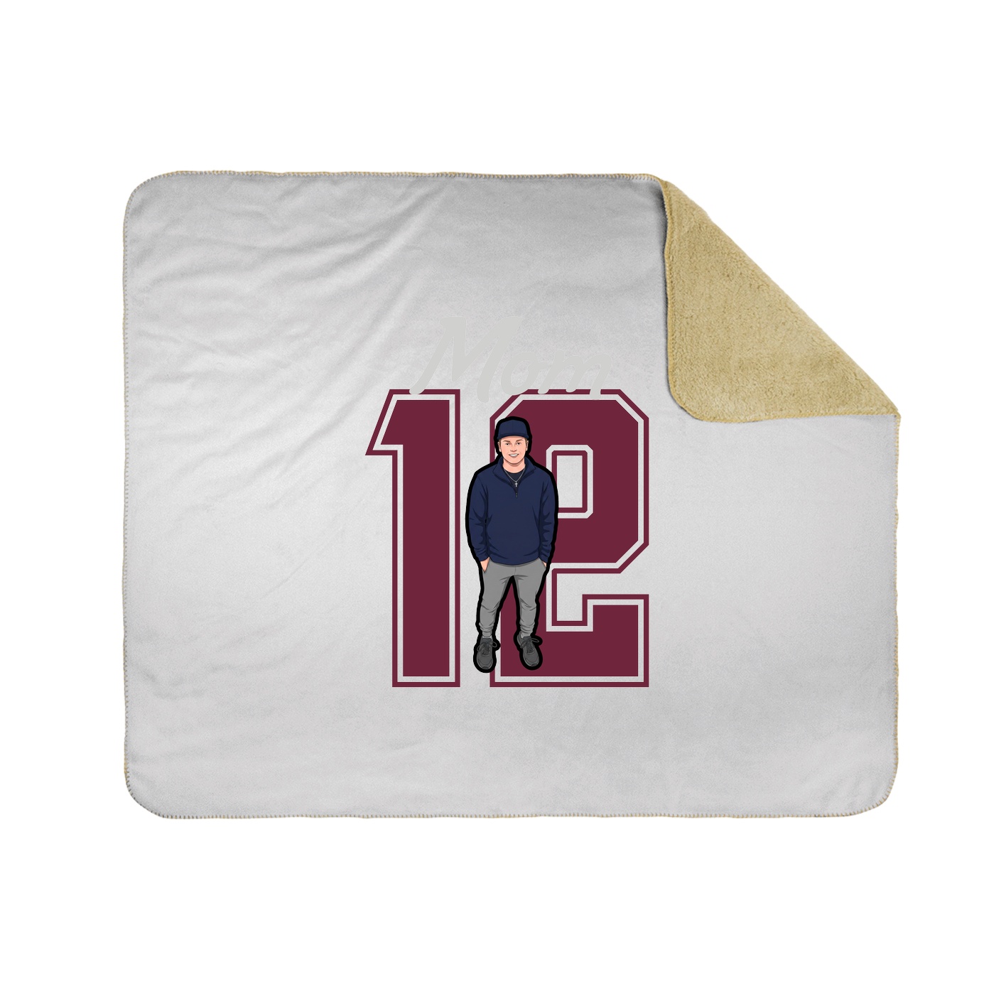 Throw Blanket — Mothers Day Shirsey in White