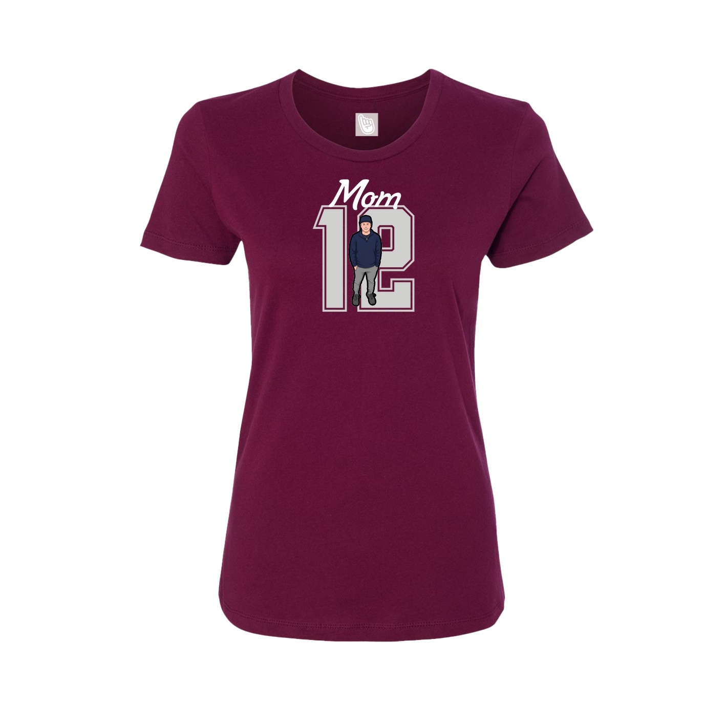 Womens Tee — Mothers Day Shirsey in Maroon