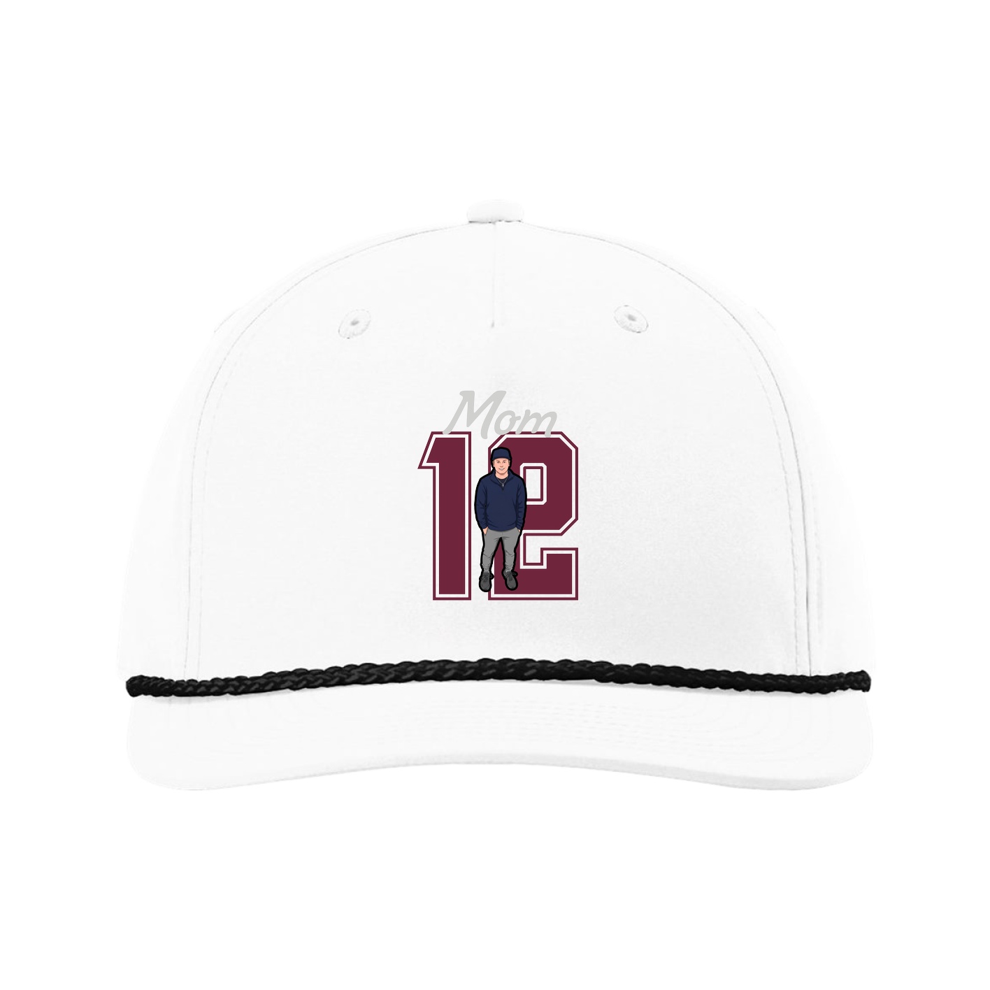 Five-Panel Classic Rope Cap — Mothers Day Shirsey in White