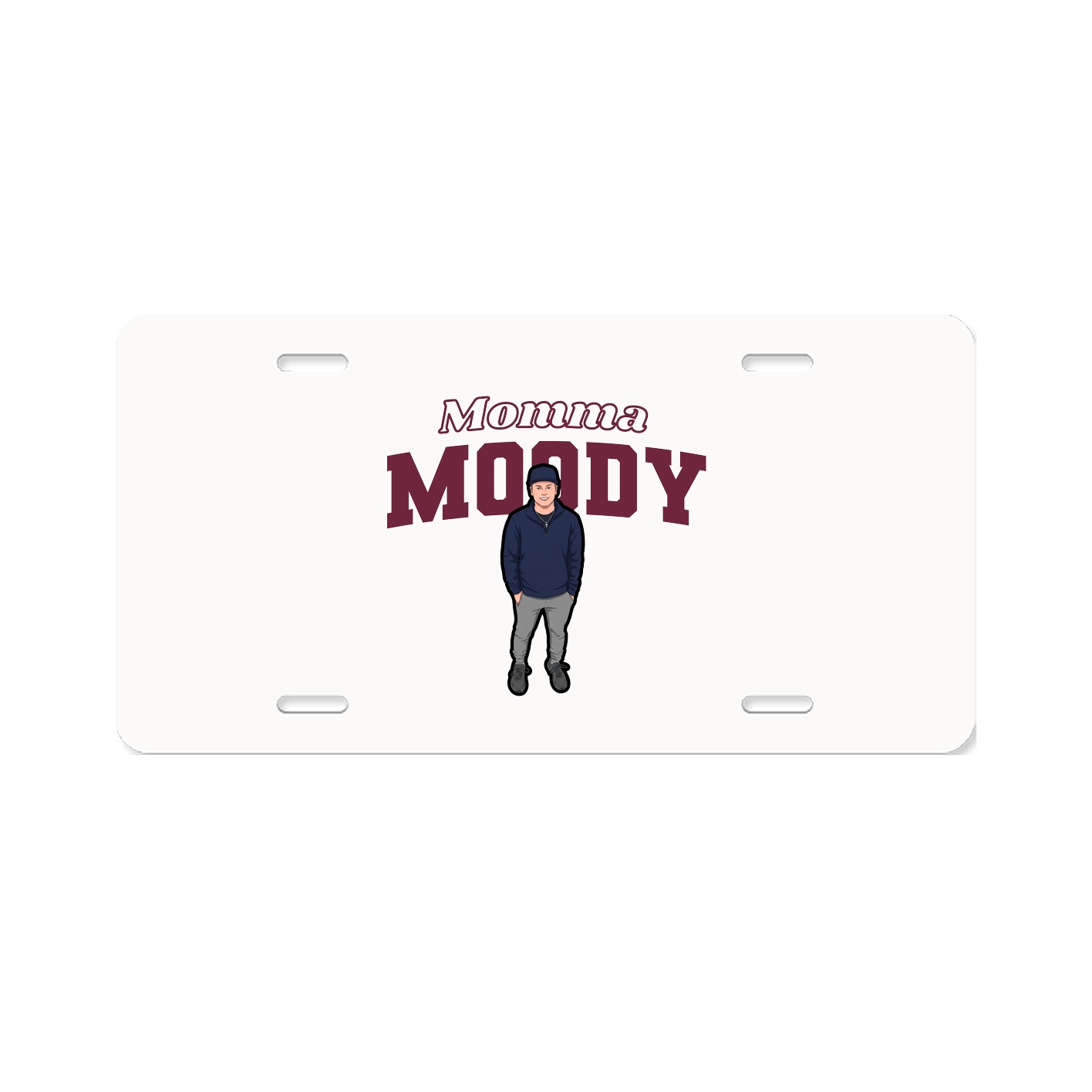 License Plate — Mothers Day Block in Classic
