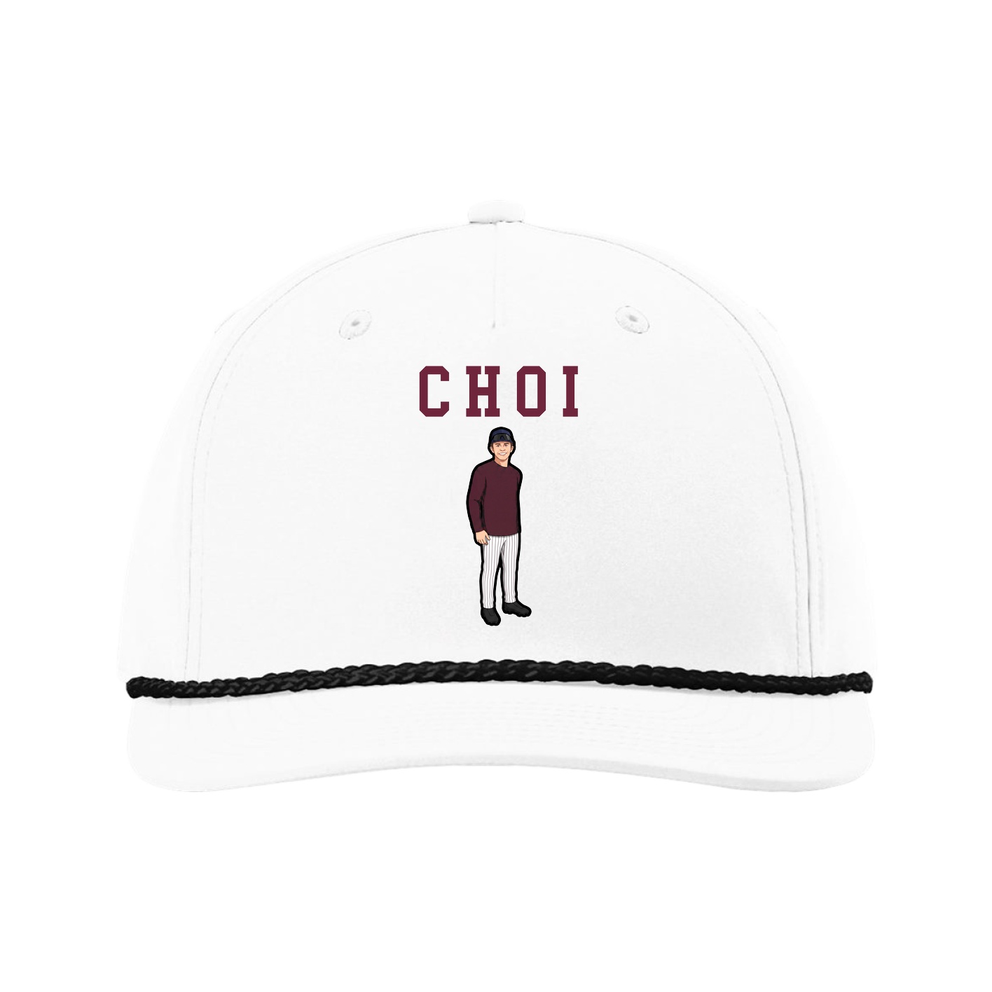 Five-Panel Classic Rope Cap — Shirsey in White