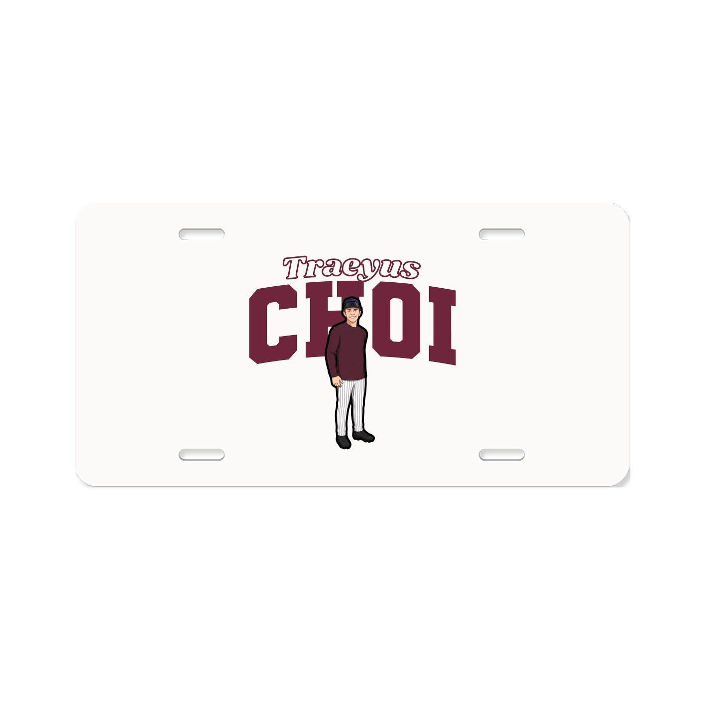 License Plate — Name Arch in Classic
