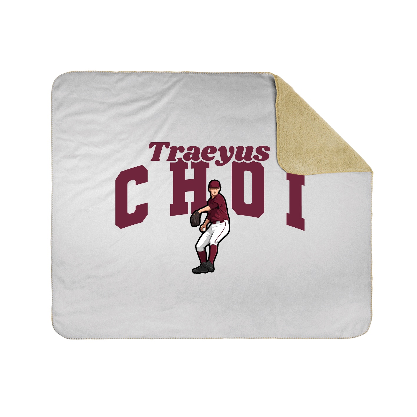 Throw Blanket — Signature Arch in White