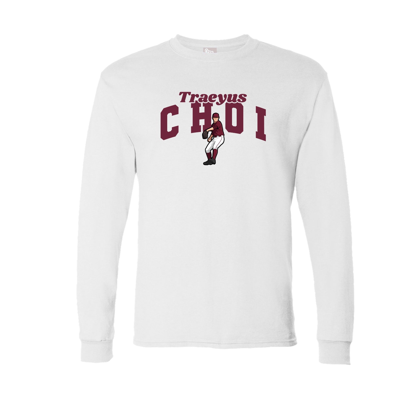 Long Sleeve Tee — Signature Arch in White