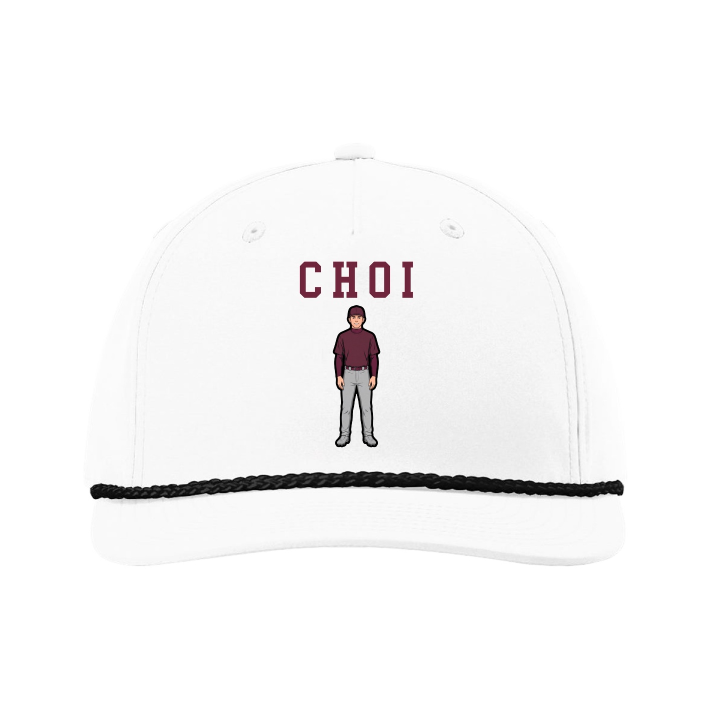 Five-Panel Classic Rope Cap — Shirsey in White