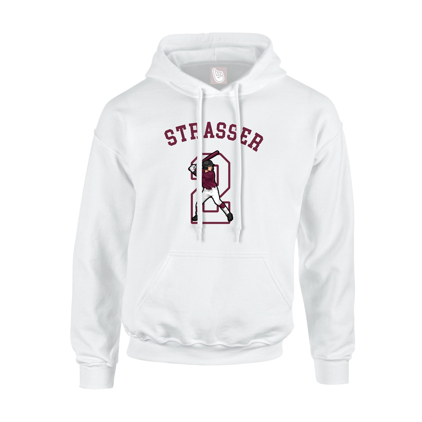 Hoodie — Shirsey Arch in White