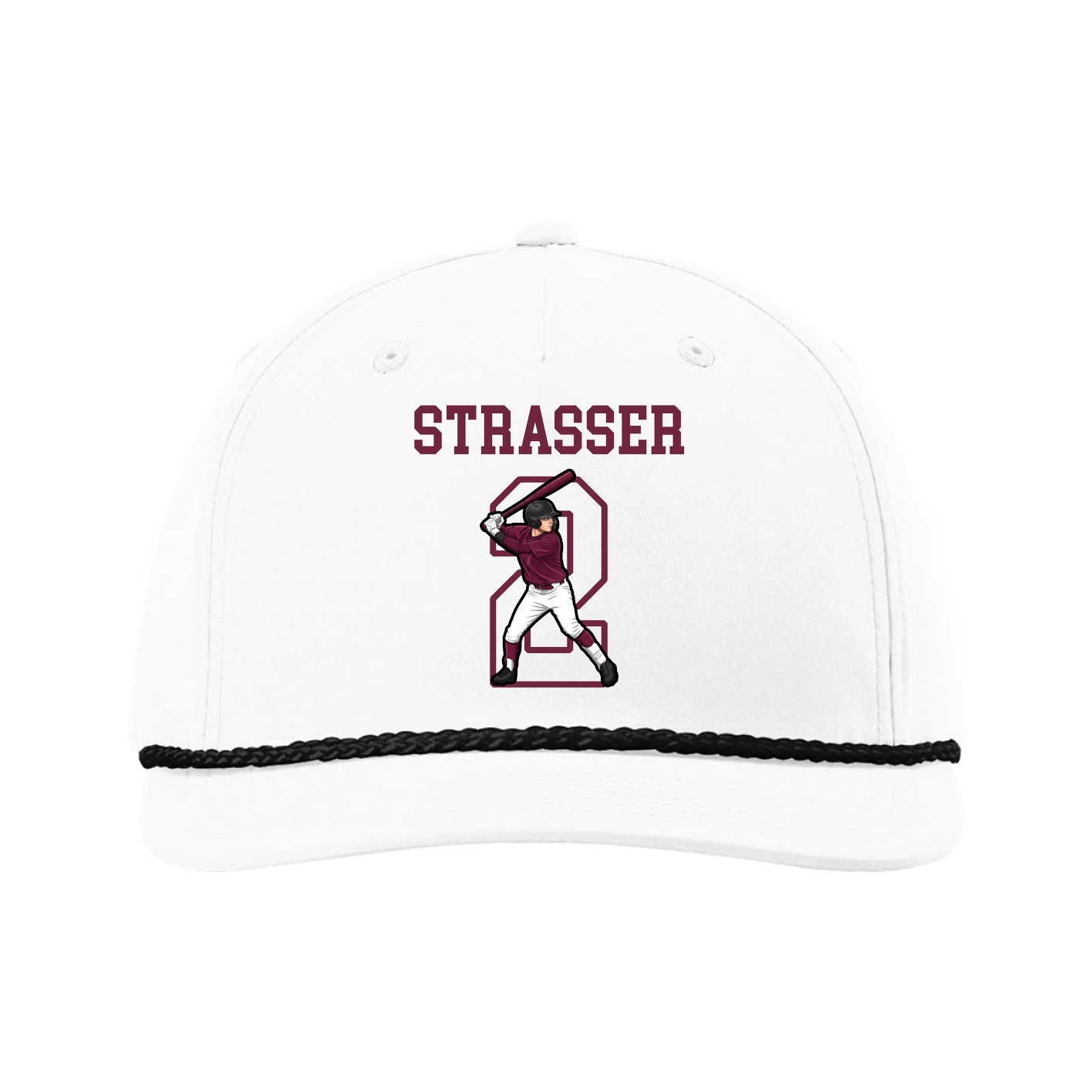 Five-Panel Classic Rope Cap — Shirsey in White