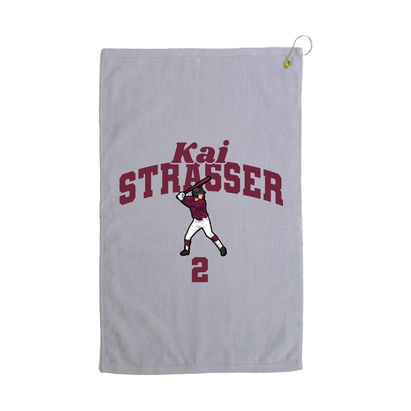 Golf Towel — Signature Arch in Grey