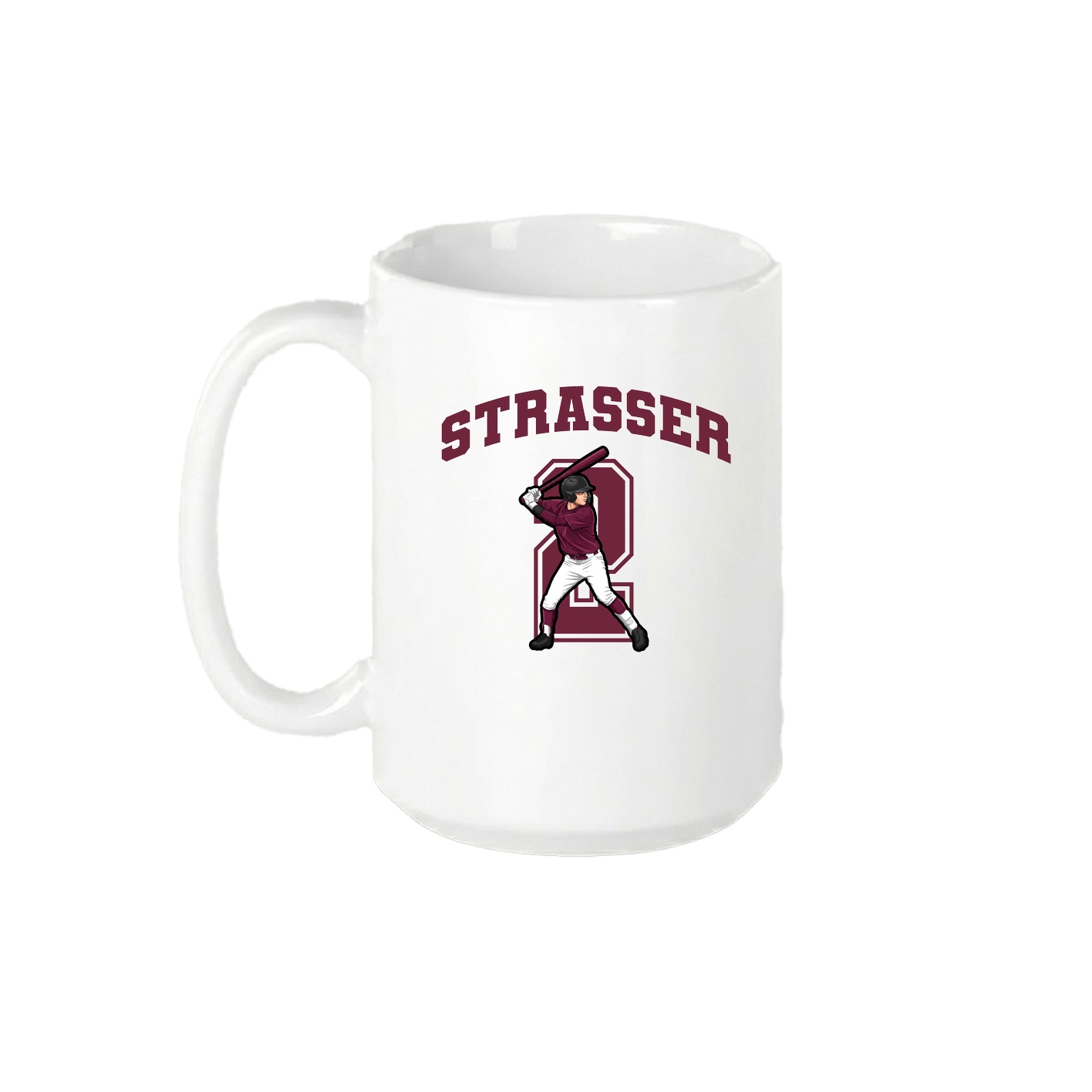 15oz Coffee Mug — Number in White