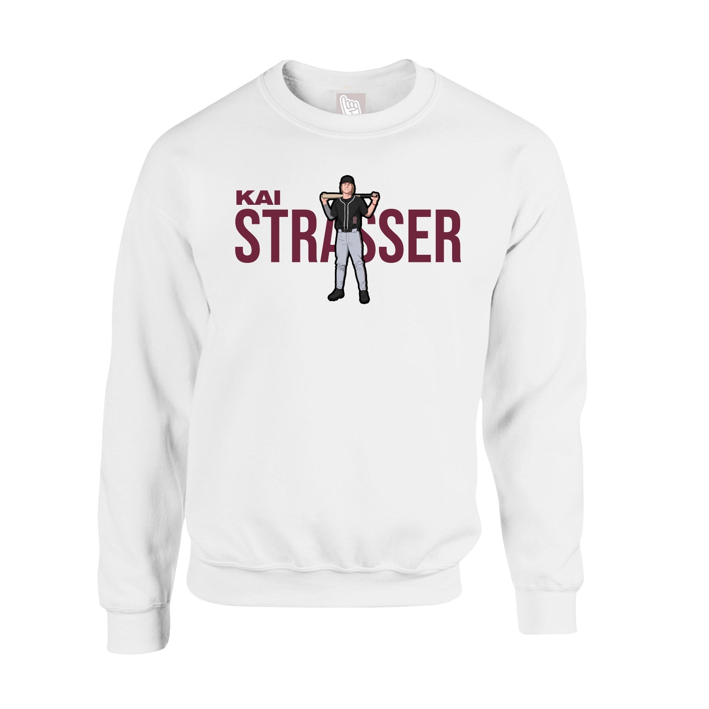 Fleece Crew — Player Name in White