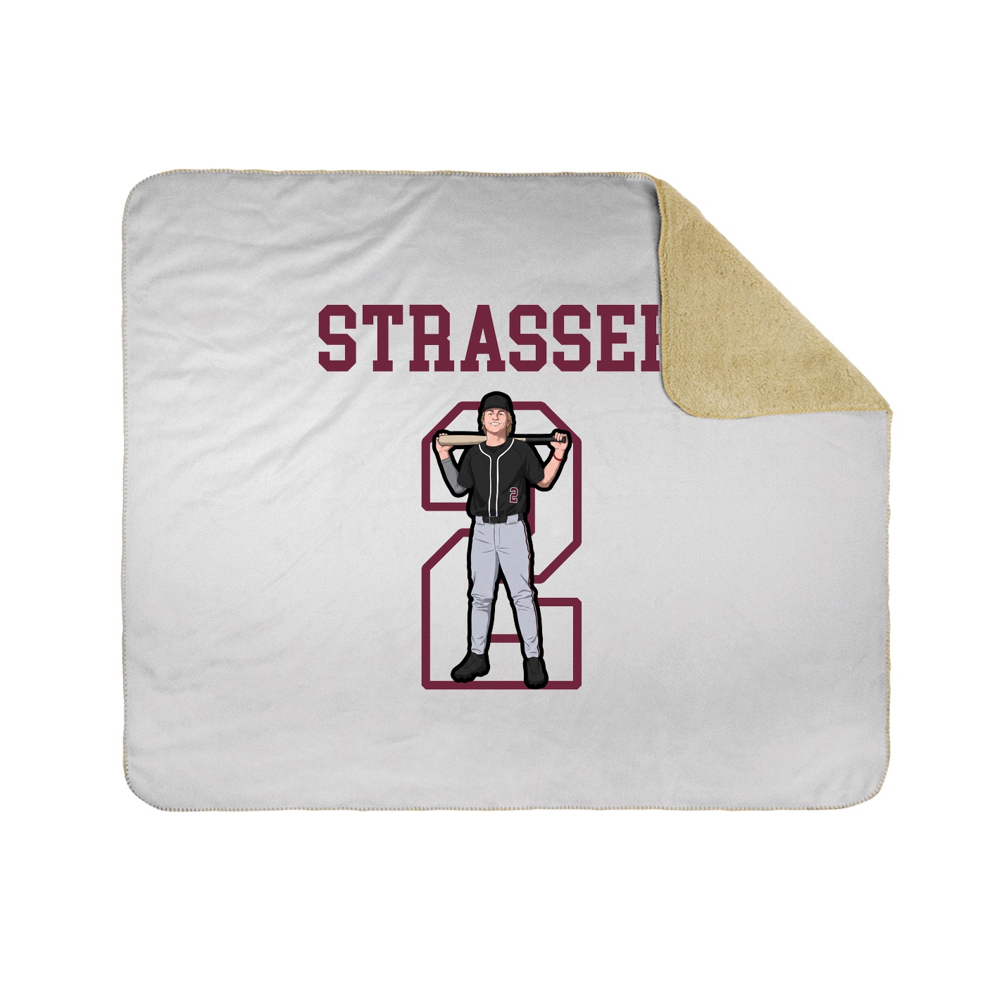 Throw Blanket — Shirsey in White